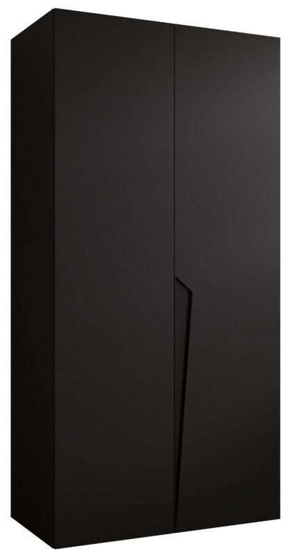 Szafa uchylna otwierana Abiks PIANO 1 100 wys 202 cm Czarny + Czarny 1 szt