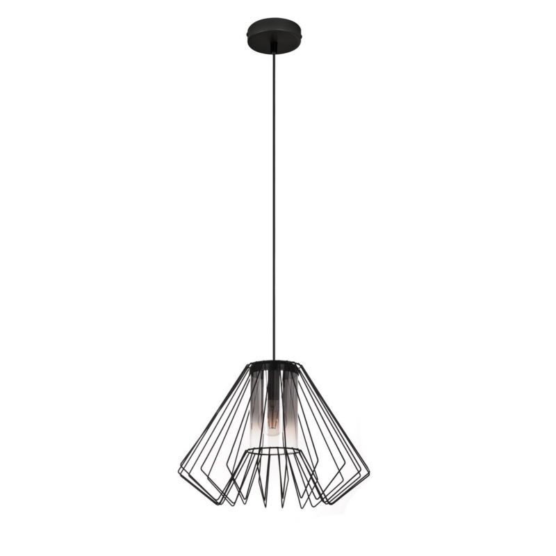 Lampa wisząca Rabalux Emerencia 3729 czarna-dymiona industrialna 1xE27 x 1 szt.