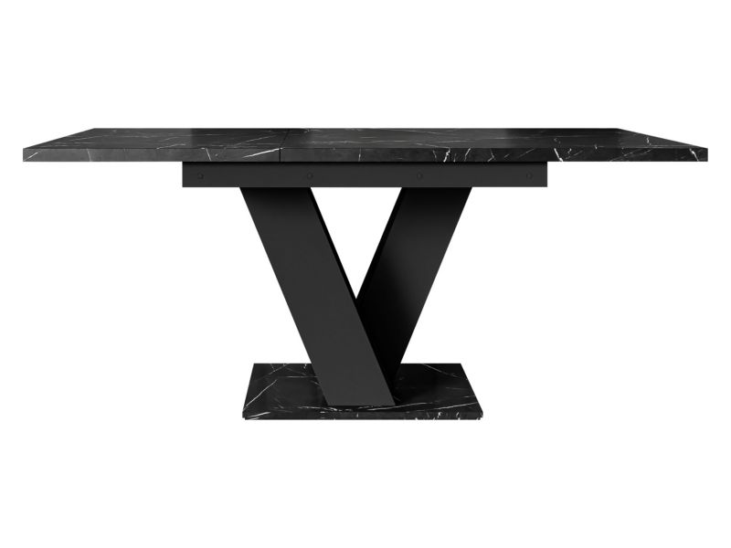 Stół rozkładany MIRJAN 24 Masiv marmur black royal/czarny 1 szt.