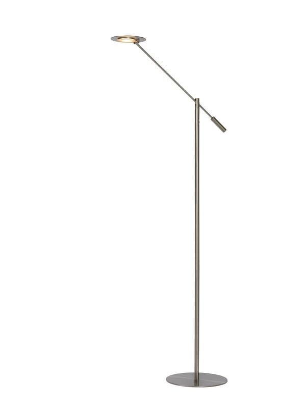 Lampa podłogowa stojąca Lucide Anselmo srebrna LED 9W 3000K 640lm wym: 140 x 25 x 25 cm - 1 szt.