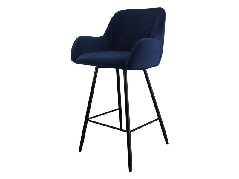 Krzesło barowe MIRJAN 24 Colin granatowy 1 szt.