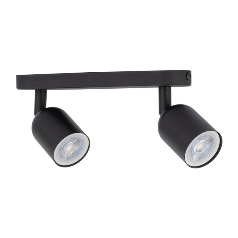 Kinkiet ścienny TK-Lighting Top czarny 2 x GU10 x IP20 wym: 18 x 52 cm - 1 szt.
