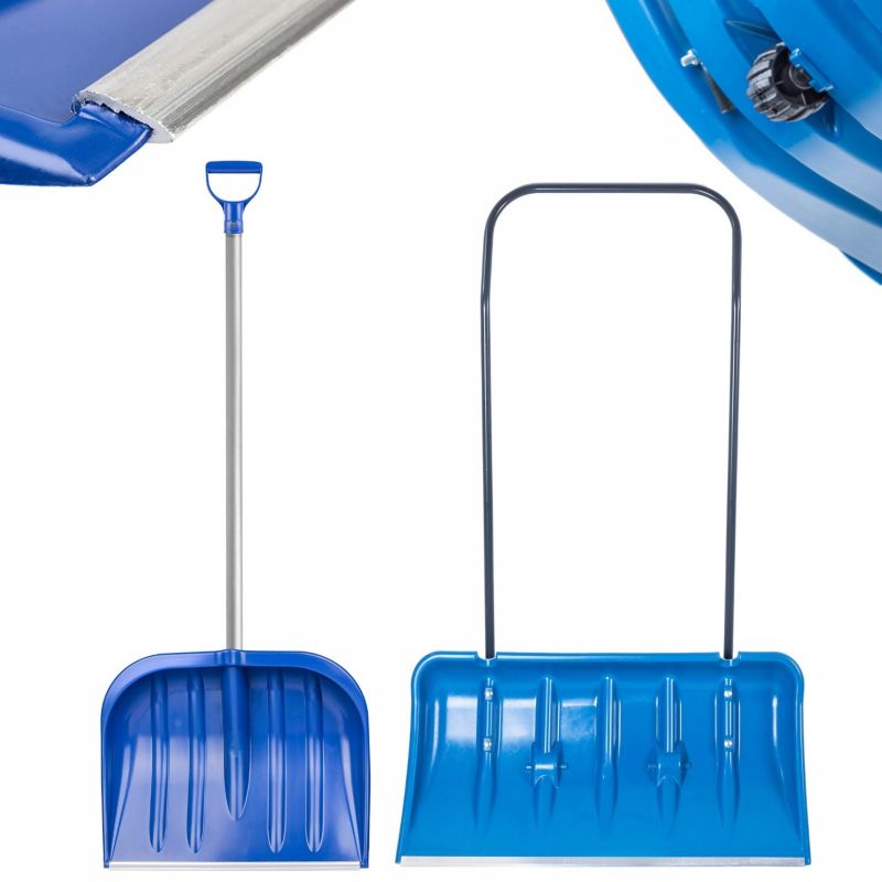 Pług Do Śniegu KADAX Na Kółkach Łopata + Łopata Aluminiowy Trzonek Zestaw 1szt.