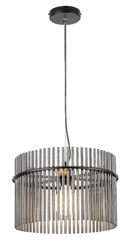 Lampa wisząca Rabalux Inesa 2616 czarny matowa-dymiona nowoczesna 1xE27 x 1 szt.