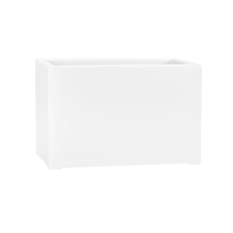 Doniczka Lechuza Z Włókna Szklanego Na Taras Do Domu Zadora D934A biały Mat 1 szt