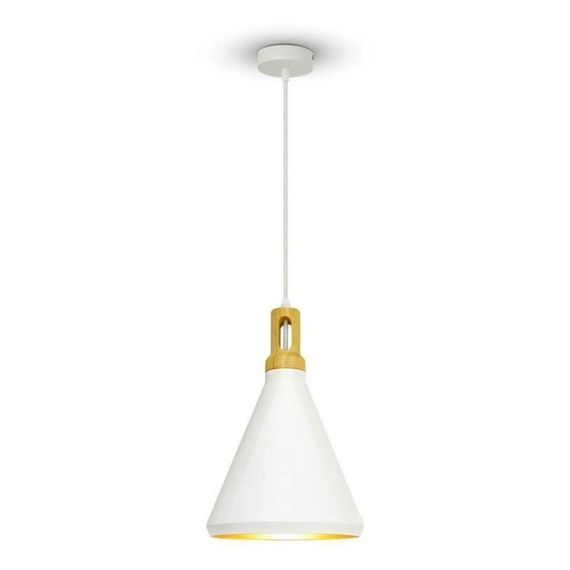 Lampa wisząca V-TAC Vt-7525 biała wym: 120 x 25 x 25 cm 1xE27 x 1 szt.