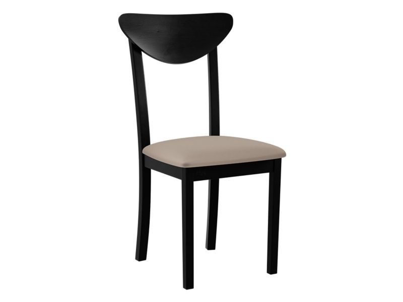 Krzesło MIRJAN 24 Hugo New III czarny/plusz jasny beż 1 szt.