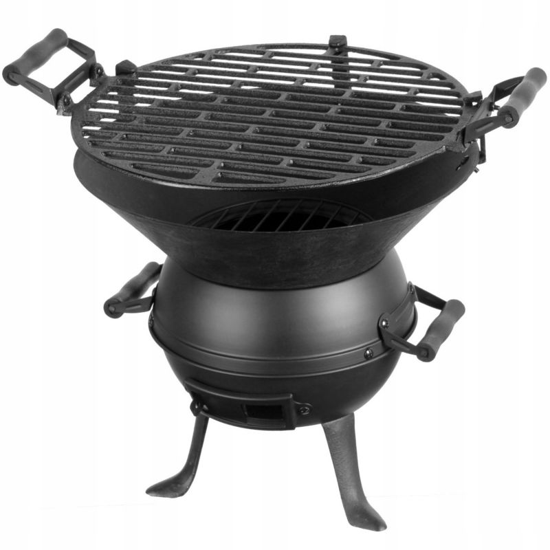 Grill węglowy LANDMANN 35cm średnica żeliwna beczułka 1szt.