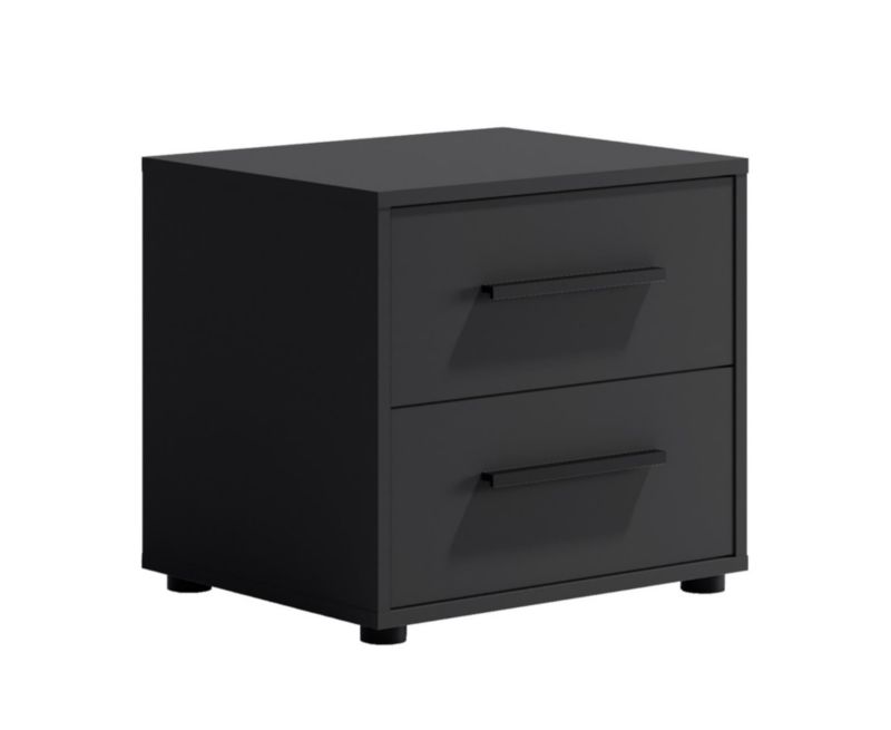Szafka nocna z szufladami Bettso Maxivo elegancka do sypialni czarny 1szt.