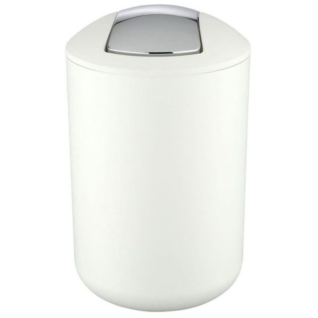 Kosz na śmieci Wenko Brasil 6,5L biały z obrotową pokrywą, tworzywo sztuczne 1 szt.