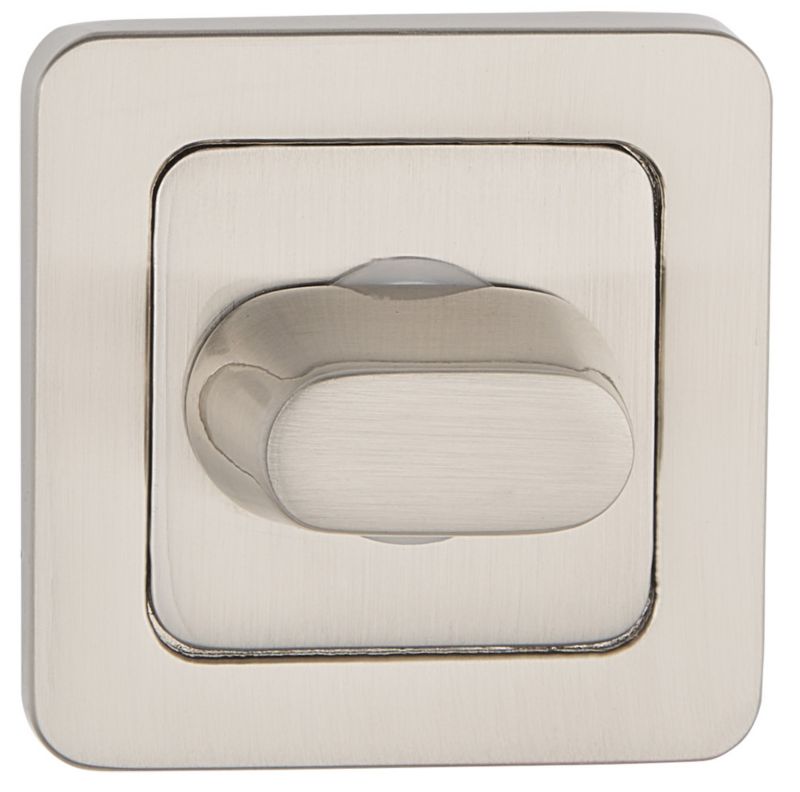 Szyld drzwiowy Metalbud dolny kwadratowy WC nikiel