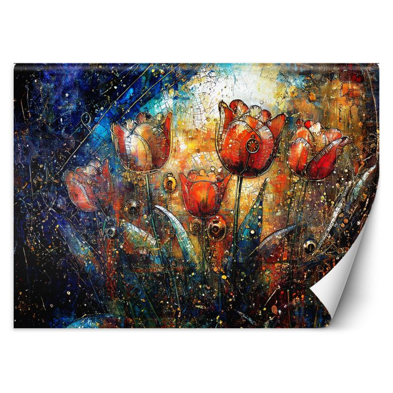 Fototapeta Feeby Abstrakcyjne Kwiaty Kolorowe 350x245 1 szt