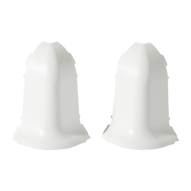 Narożnik zewnętrzny do listwy PCV Slim 45 mm biały 2 szt.