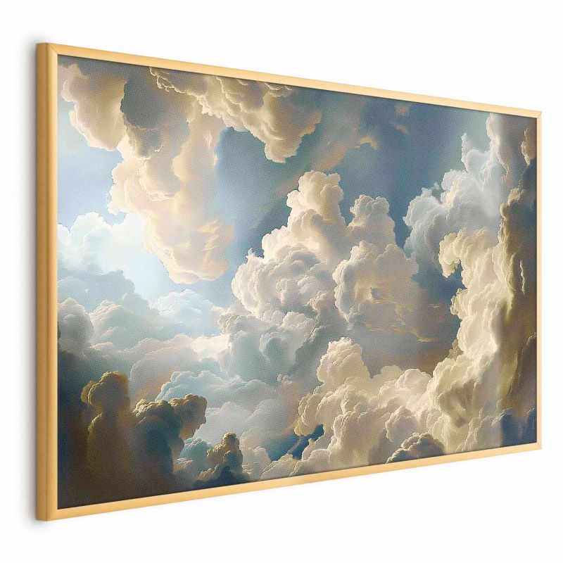 Plakat Artgeist Słońce i cienie 30x21 cm z ramą złotą 1 szt