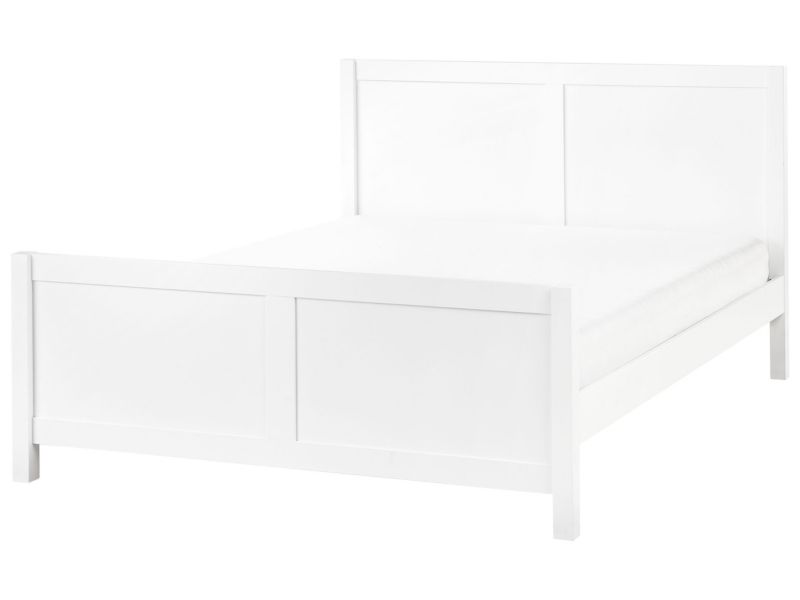 Łóżko Drewno Champagnat 140 x 200 cm Biały 1 szt.