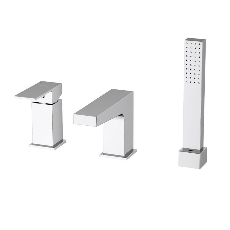 Bateria wannowo-prysznicowa Oltens Gota chrom jednouchwytowa zestaw natryskowy, 1 szt.