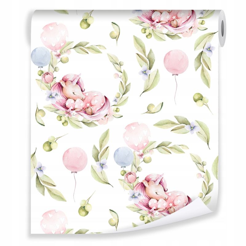 Tapeta Na Flizelinie Ścianę WALLARENA 10m x 50cm Ścienna Dziecięca Dla Dzieci Biała 1 szt.