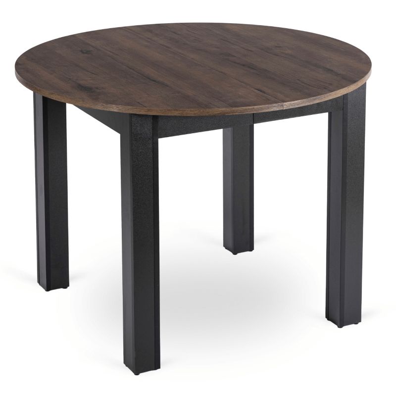 Stół Mebel Elite HARRY Okrągły Rozkładany Kuchenny do Jadalni Salonu Kuchni Orzech 1 szt