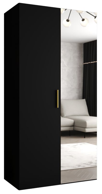 Szafa uchylna Abiks BARI 2 100 wys. 202 cm Czarny + u. Złoty 1 szt