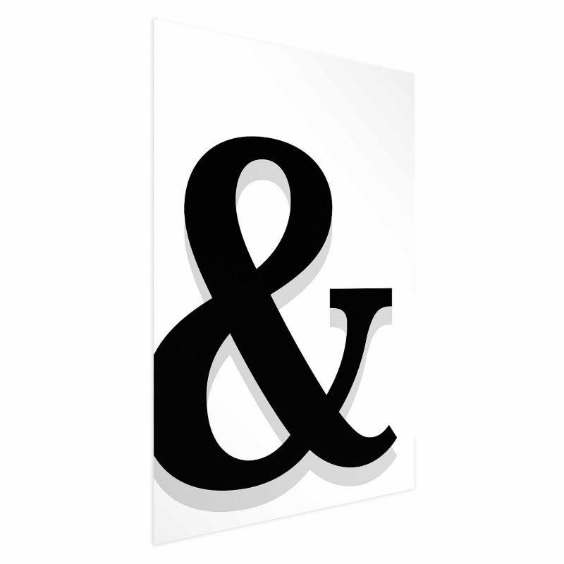 Plakat Artgeist Ozdobna litera 21x30 cm bez ramy 1 szt