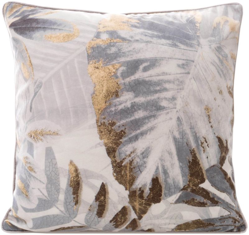 Poduszka Mink 45 x 45 cm biała / szara