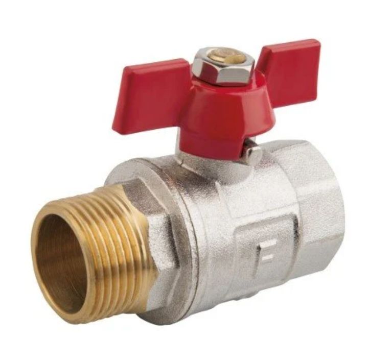 Zawór kulowy Ferro wodny z motylkiem 12.7 mm nakrętno-wkrętny 1 szt.