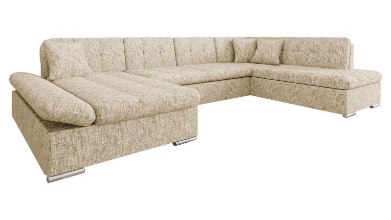 Narożnik z funkcją spania MIRJAN 24 Bergen Premium lewy piaskowy multikolor 1 szt.