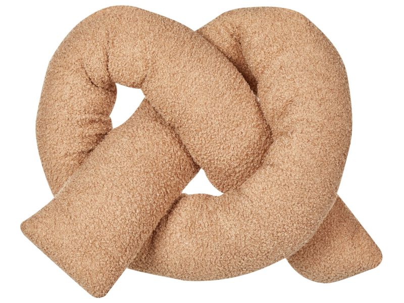 Poduszka dekoracyjna Gladiolus Sztuczne futro 172 x 14 cm Jednolity Jasnobrązowy 1 szt.