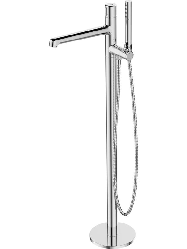 Bateria wannowo-prysznicowa Laveo Pretto chrom, jednouchwytowa, wolnostojąca, 1 szt.