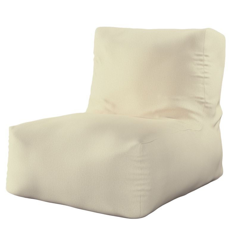 Pufa- fotel Dekoria 67 x 31 x 75 cm kremowy szenil 1 szt.
