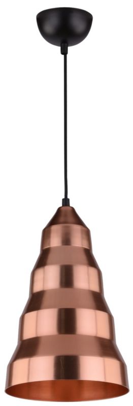 Lampa sufitowa Candellux Vesuvio czarno-miedziana wym: 130 x 20 x 20 cm 1xE27 x 40W 1 szt.