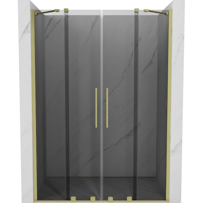 Drzwi prysznicowe rozsuwane Mexen Velar grafitowe 140x200 cm 1 szt.