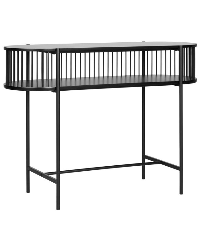 Konsola z półką Birson Czarny 1 szt.