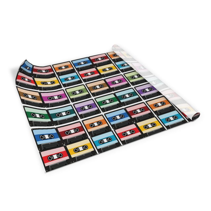 Samoprzylepna okleina Tulup 100x50 cm Retro kasety 1 szt.