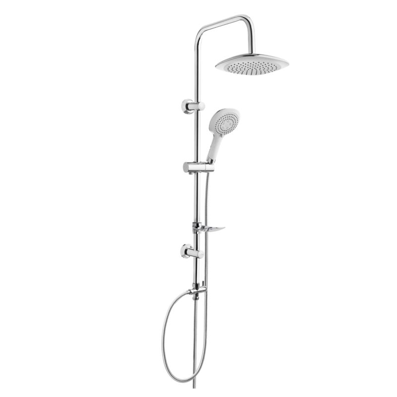 Zestaw prysznicowy natynkowy Invena Elea chrom