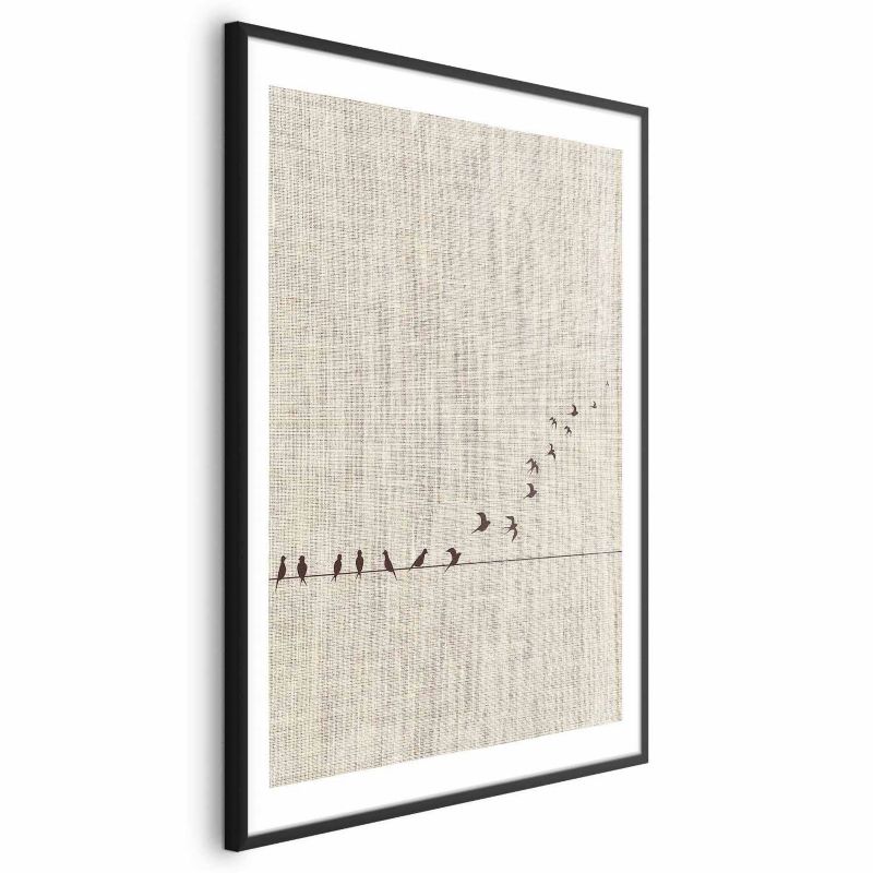 Plakat Artgeist Nauka latania 40x60 cm z ramą czarną 1 szt