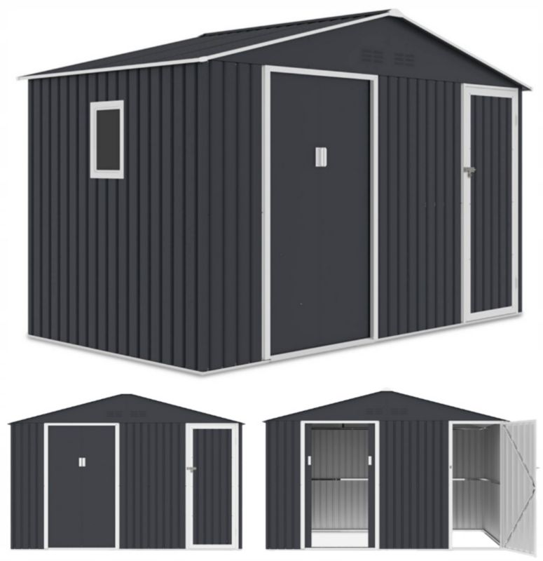 Domek Metalowy Ogrodowy Narzędziowy na Narzędzia FALCON Duży 340x194cm XXL 1 szt