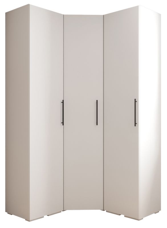 Garderoba wysoka do przedpokoju Abiks INOVA 3 Z4 biały+czarny 1 szt.