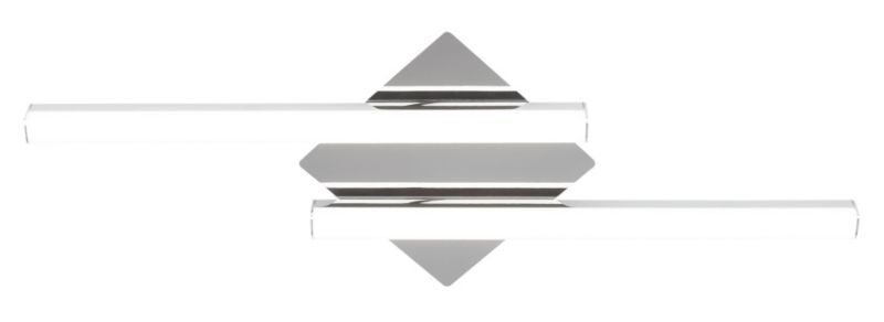 Lampa sufitowa wisząca Rabalux Antonia chromowana biała wym: 7 x 73,5 x 26,5 cm wbudowany LED 2x 12W 1 szt.