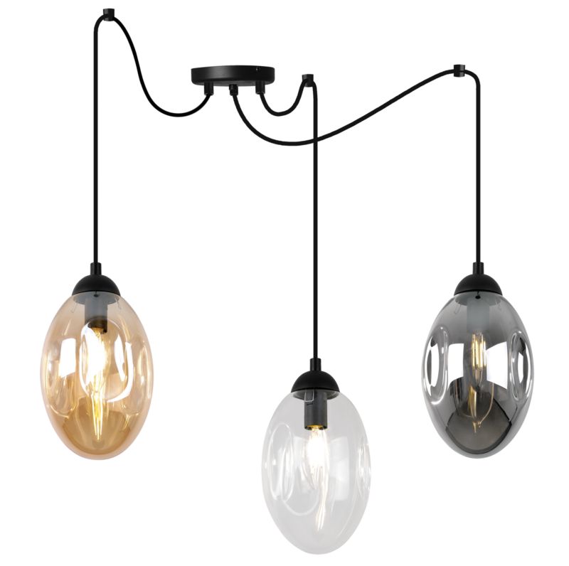 Lampa sufitowa wisząca Light Home LH Vigo Spider 3x E14 60W multikolor 1szt.