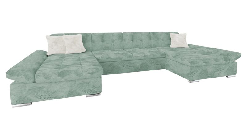 Narożnik z funkcją spania MIRJAN 24 Alia Premium miętowy/miętowy/kość słoniowa 1 szt.