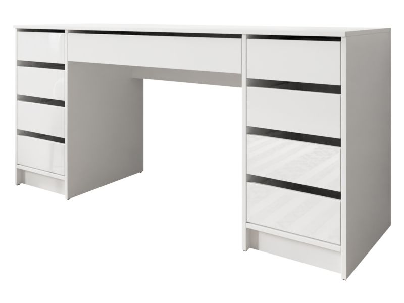 Biurko i toaletka MIRJAN 24 Ada Bis biały/biały połysk 1 szt.