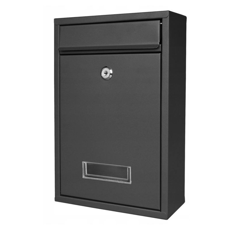 Skrzynka pocztowa na listy Bauerkraft na kluczyk czarna 1szt.