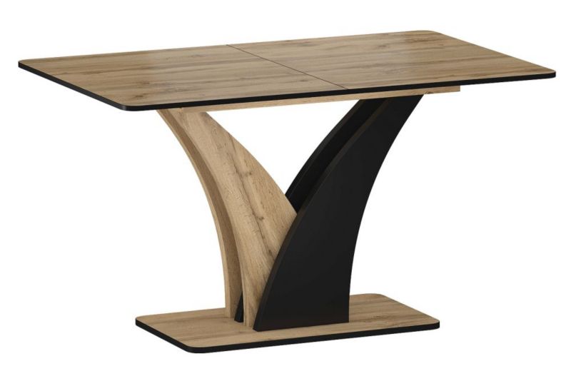 Stół Signal rozkładany VENTO 120(160)x68 dąb artisan/czarny 1 szt