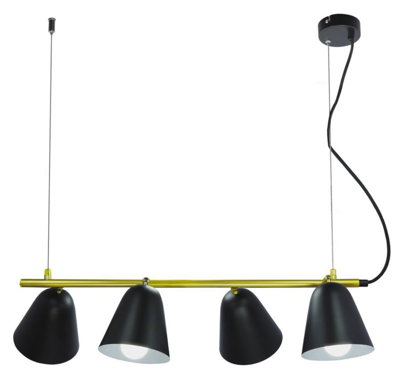 Żyrandol Rabalux Alder czarny wym: 128 x 63 x 63 cm 4xE14 x 1 szt.