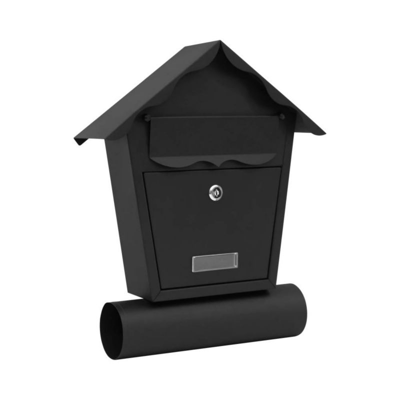 Skrzynka na listy Stahl Domek C5 czarna