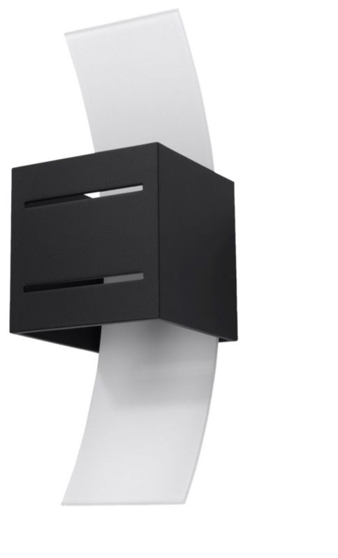 Kinkiet ścienny Sollux Lighting Loreto czarno-biały 1 x G9 x 40W IP20 wym: 30 x 12 x 12 cm - 1 szt.