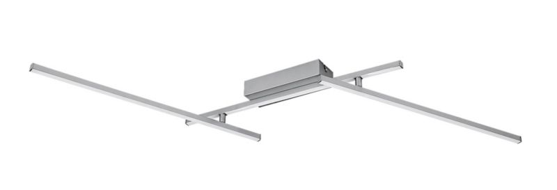 Lampa sufitowa wisząca Rabalux Negan srebrno-biała wym: 8,5 x 114 x 114 cm wbudowany LED 24W 1 szt.