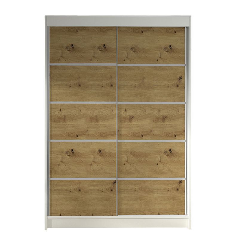 Szafa MIRJAN 24 z drzwiami przesuwnymi Lino IV biały/dąb artisan 1 szt.