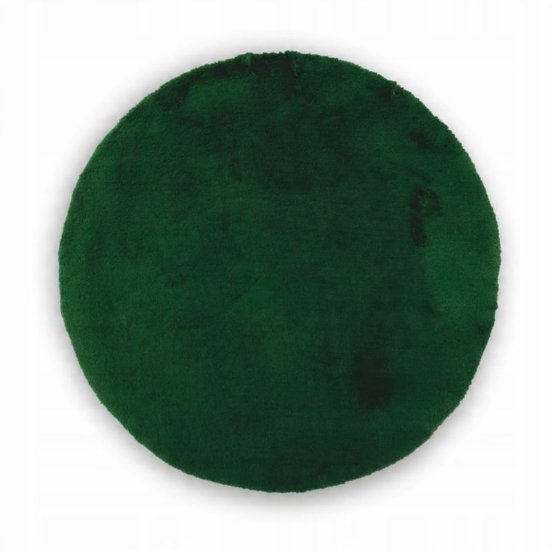 Dywan Seta Hali Bellarossa koło nowoczesny miękki zielony 110x110 cm 1 szt.